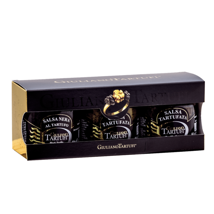 Set 3 Sosuri cu Trufe Negre Giuliano Tartufi (3x80g)