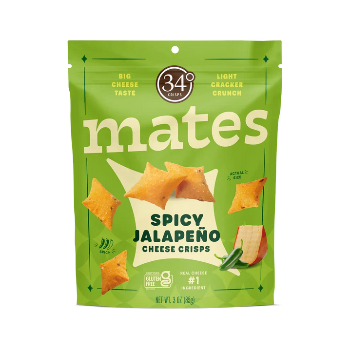 Biscuiți cu brânză și Jalapeño (Spicy) Mates 85g