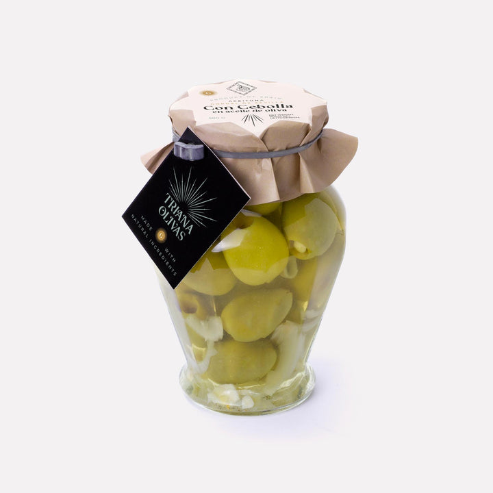 Olive Gordal cu ceapă în ulei 580gr