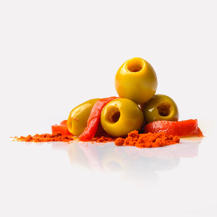 Olive Gordal cu paprica și ardei 580gr